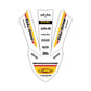 Front Fender Graphics Kit - Fits Yamaha YZ125, YZ250, YZ250F, YZ450F, WR250F, WR450F