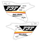 Side Number Plate Graphics Kit - Fits Yamaha YZ125, YZ250, YZ250F, YZ450F, WR250F, WR450F
