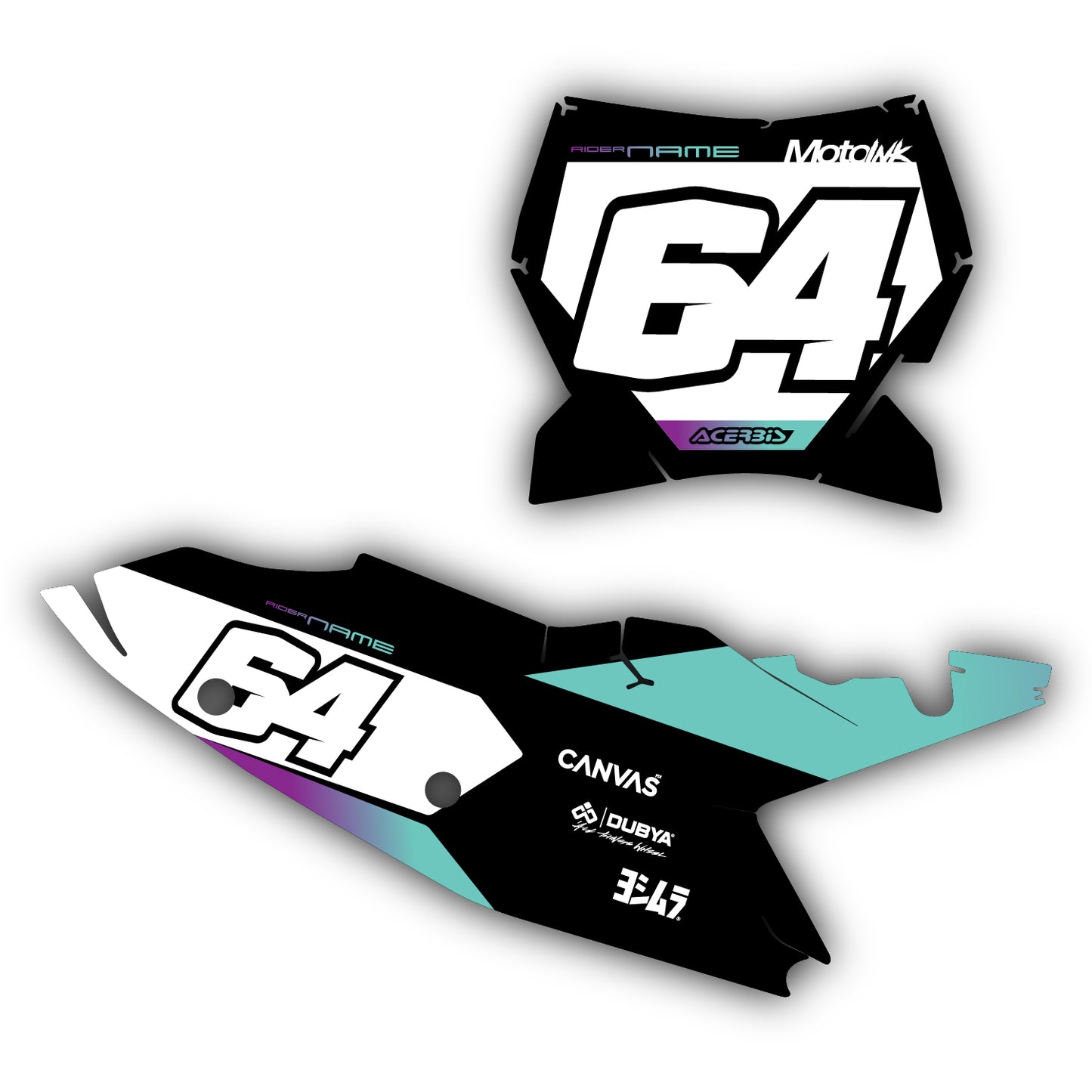 KTM Seeker Graphics Kit - SX50 SX65 SX85 SX SXF EXC XC EXCF Six Days 125