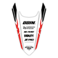 KTM 2023-26 Rear Fender Mudguard Plastic & Graphics Bolt-On kit - SX 250 - SX-F 250 - XC-F 450 - XC-F 350 - XC 300 - XC-W 300 - XC 250 - XC-F 250