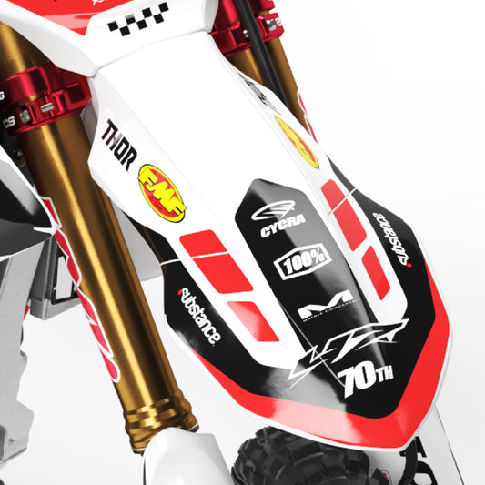 Southwick Yamaha YZF 250 YZ 450F YZ 250 FX YZ 450 FX Front Fender Mudguard Bolt-On Plastic & Graphics Kit
