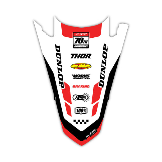 Rear Fender Graphics Kit - Fits Yamaha YZ125, YZ250, YZ250F, YZ450F, WR250F, WR450F