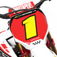 Southwick Yamaha Front Number Plate blue for Yamaha YZF YZ 250 F YZ 450 F YZ 250 FX YZ 450 FX Front Number Board Bolt-On Plastic & Graphics Kit