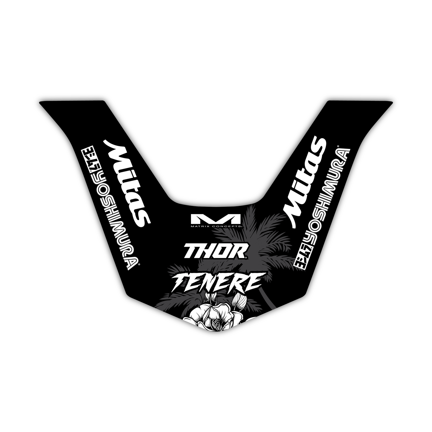 Rear Fender Mudguard Graphics Kit - Fits Yamaha Tenere 700 2019-2024