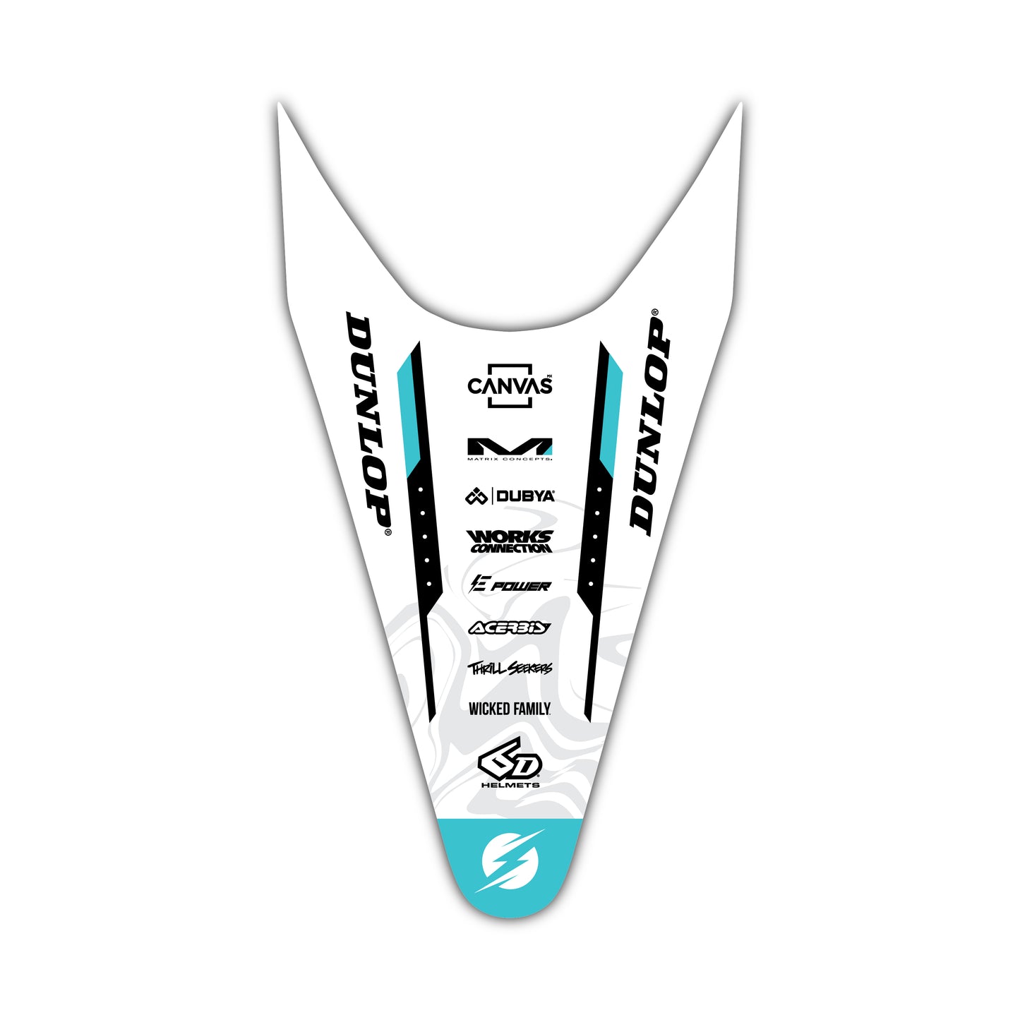 Rear Fender Graphics Kit - Fits Stark Future Stark VARG Electric Motocross Bike