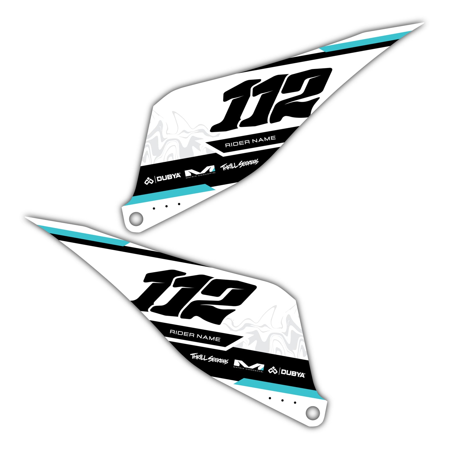 Side Number Plate Graphics Kit - Fits Stark Future Stark VARG Electric Motocross Bike