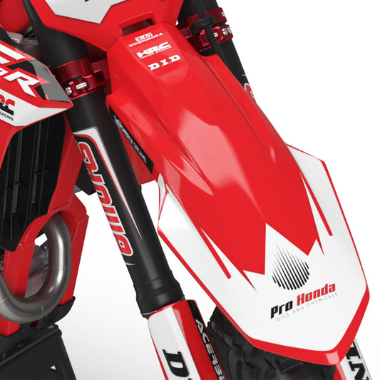 Tokyo Honda CRF 250 300 450 R RX RXW L Enduro Front Mudguard Fender Bolt-On Plastic & Graphics Kit