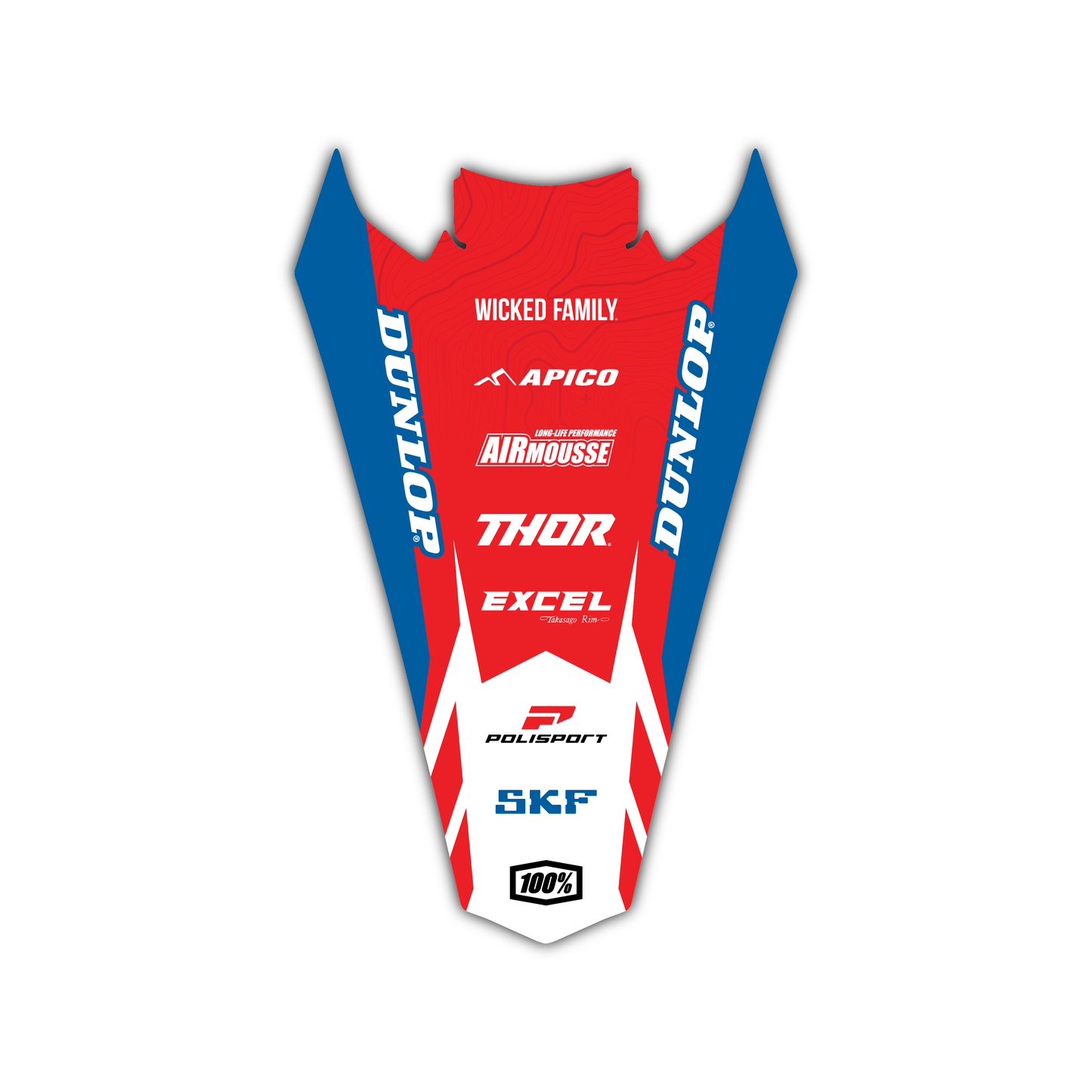 Rear Fender Graphics Kit - Fits Beta RR X-PRO RX 2T 250 350 RX 4T 450