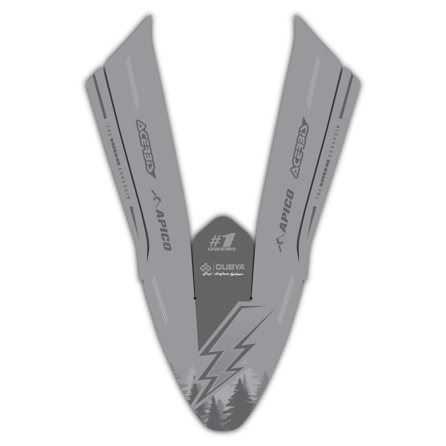 Front Fender Graphics Kit - Fits Stark Future Stark VARG Electric Motocross Bike