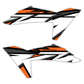 Radiator Shroud Graphics Kit - Fits KTM SX50, SX65, SX85, 125 SX, 250 SX-F, 350 SX-F, 450 SX-F, 250 EXC-F, 300 EXC, 500 EXC-F