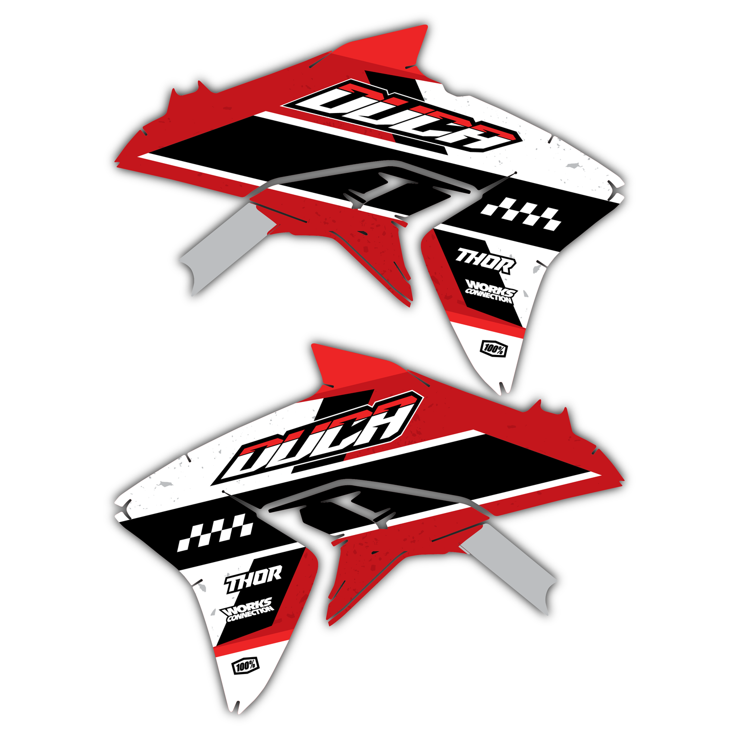 Radiator Shroud Graphics Kit - Fits Ducati Desmo 250 MX 450 MX