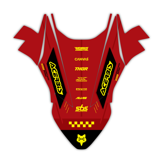 Front Fender Mudguard Graphics Kit - Fits Ducati Hypermotard 689 Mono