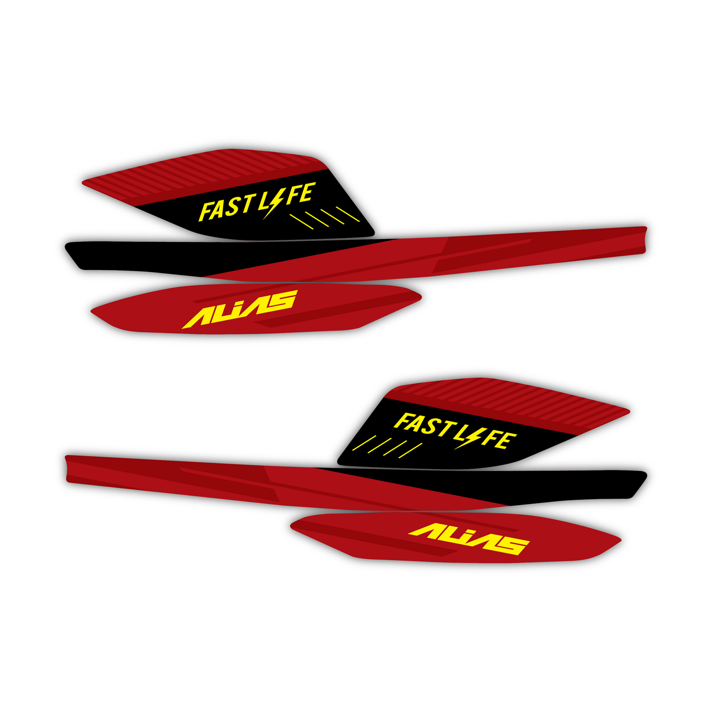 Handguard Graphics Kit - Fits Ducati Hypermotard 689 Mono