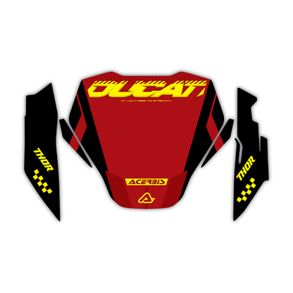 Headlight Graphics Kit - Fits Ducati Hypermotard 689 Mono
