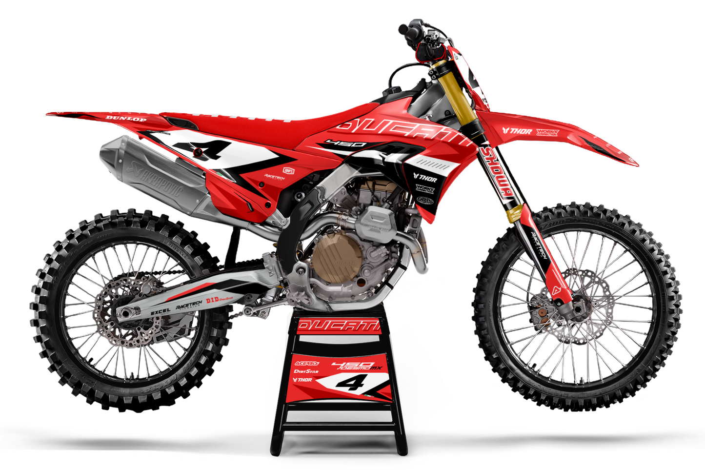 Ducati Napoli Graphics Kit - Desmo 250 MX 450 MX