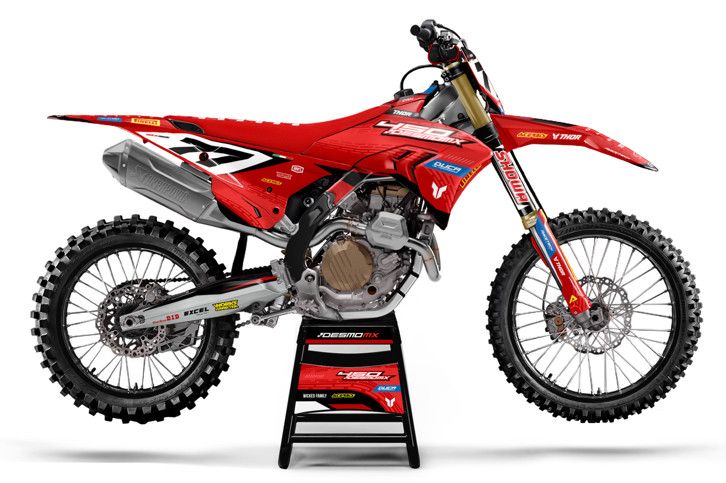 Ducati Imola Graphics Kit - Desmo 250 MX 450 MX