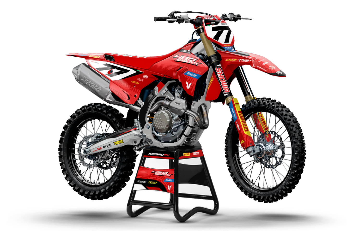 Ducati Imola Graphics Kit - Desmo 250 MX 450 MX