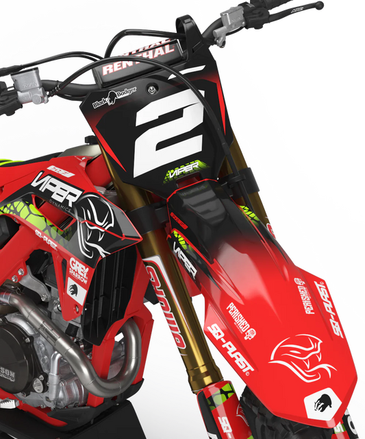 Honda Viper Graphics Kit - CRF50 CRF110 CR125 CR250 CRF250r CRF450r CRF450RL CRF450RX CRF300L