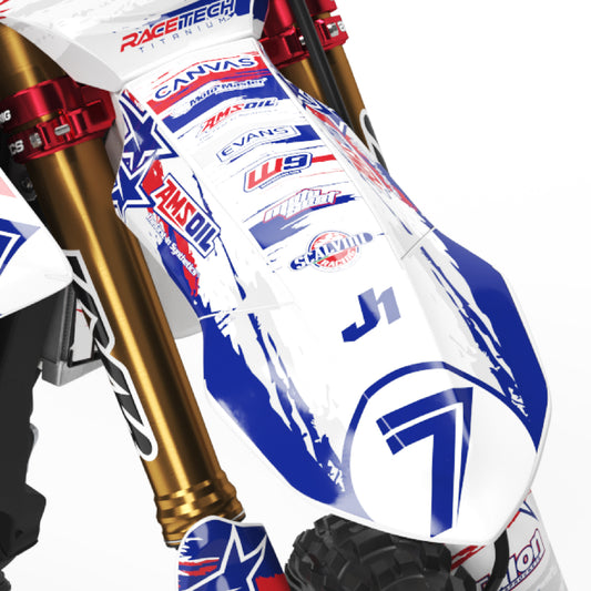Washington Yamaha YZF 250 YZ 450F YZ 250 FX YZ 450 FX Front Fender Mudguard Bolt-On Plastic & Graphics Kit