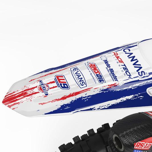 Washington Yamaha YZF 250 YZF 450 YZ 250F YZ 450F Rear Fender Mudguard Bolt-On Plastic & Graphics Kit