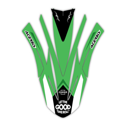 Front Fender Graphics Kit - Fits Kawasaki KX65, KX85, KX250, KX250F, KX450F, KX450X