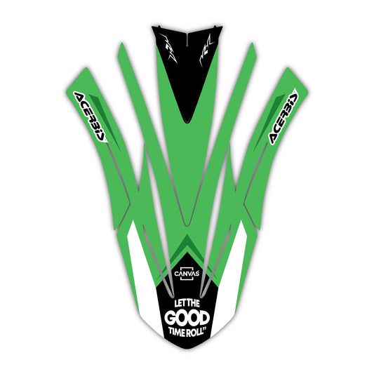 Front Fender Graphics Kit - Fits Kawasaki KX65, KX85, KX250, KX250F, KX450F, KX450X