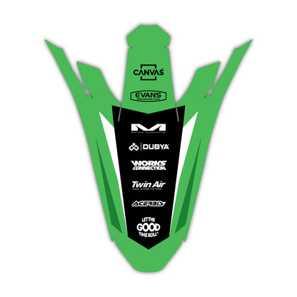 Rear Fender Graphics Kit - Fits Kawasaki KX65, KX85, KX250, KX250F, KX450F, KX450X