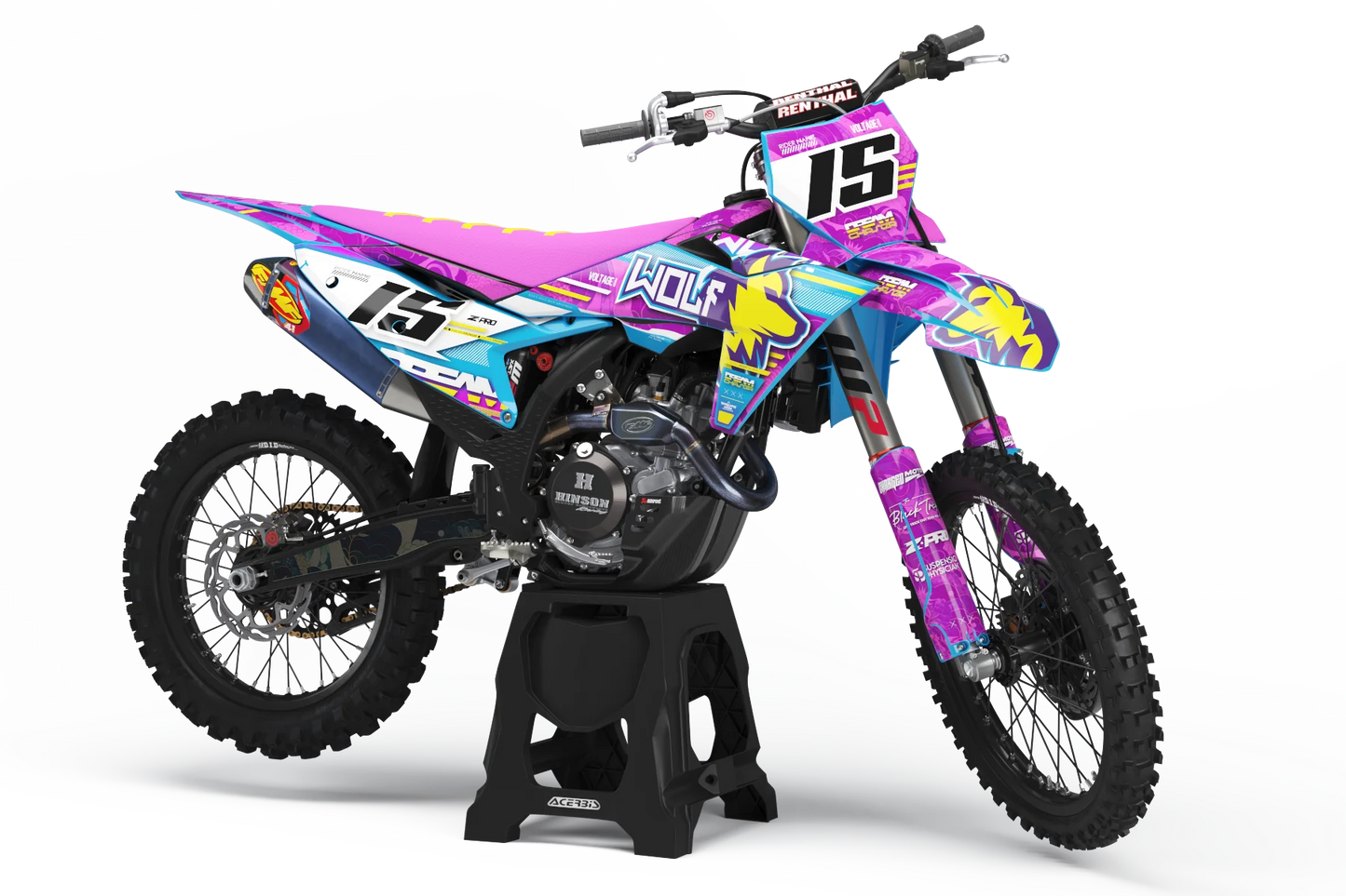 KTM Wolf Graphics Kit - SX50 SX65 SX85 SX SXF EXC XC EXCF Six Days 125