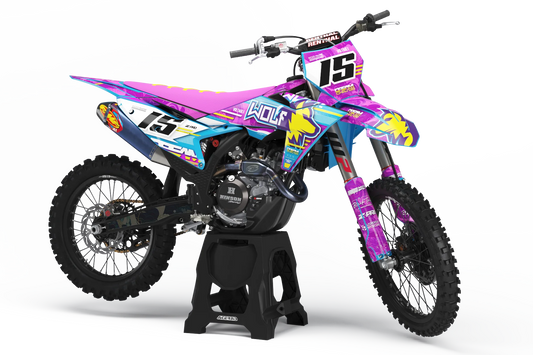 KTM Wolf Graphics Kit - SX50 SX65 SX85 SX SXF EXC XC EXCF Six Days 125