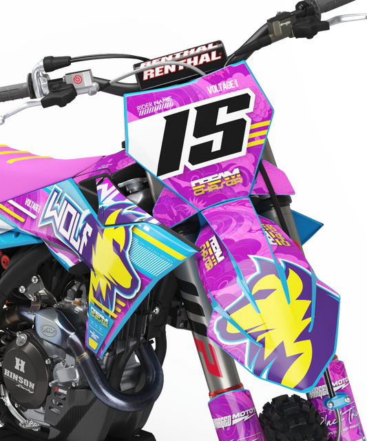 KTM Wolf Graphics Kit - SX50 SX65 SX85 SX SXF EXC XC EXCF Six Days 125