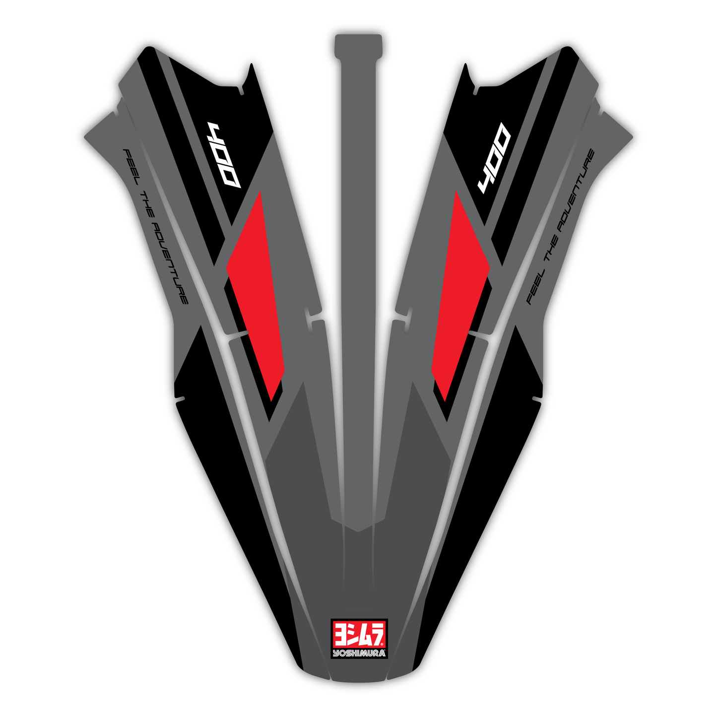 Front Fender Mudguard Graphics Kit - Fits Suzuki DR-Z4S & SM 2025