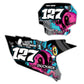 Front & Side Number Plate Graphics Kit - Fits Yamaha YZ125, YZ250, YZ250F, YZ450F, WR250F, WR450F