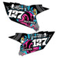 Side Number Plate Graphics Kit - Fits Yamaha YZ125, YZ250, YZ250F, YZ450F, WR250F, WR450F