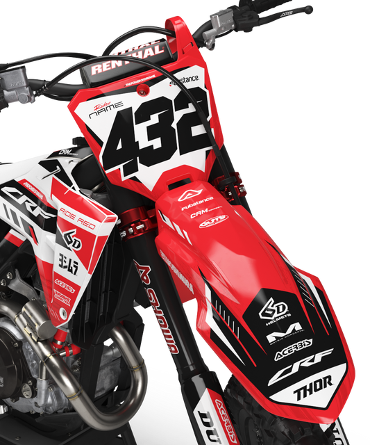 Honda Burketown Graphics Kit - CRF50 CRF110 CR125 CR250 CRF250r CRF450r CRF450RL CRF450RX CRF300L