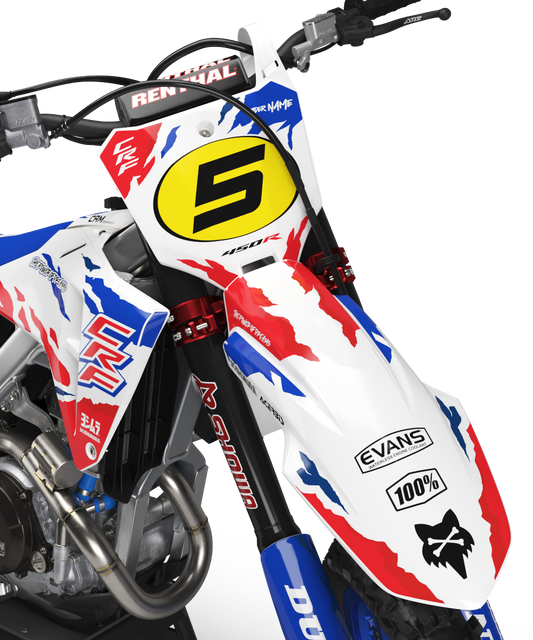 Honda Kashiwa Graphics Kit - CRF50 CRF110 CR125 CR250 CRF250r CRF450r CRF450RL CRF450RX CRF300L