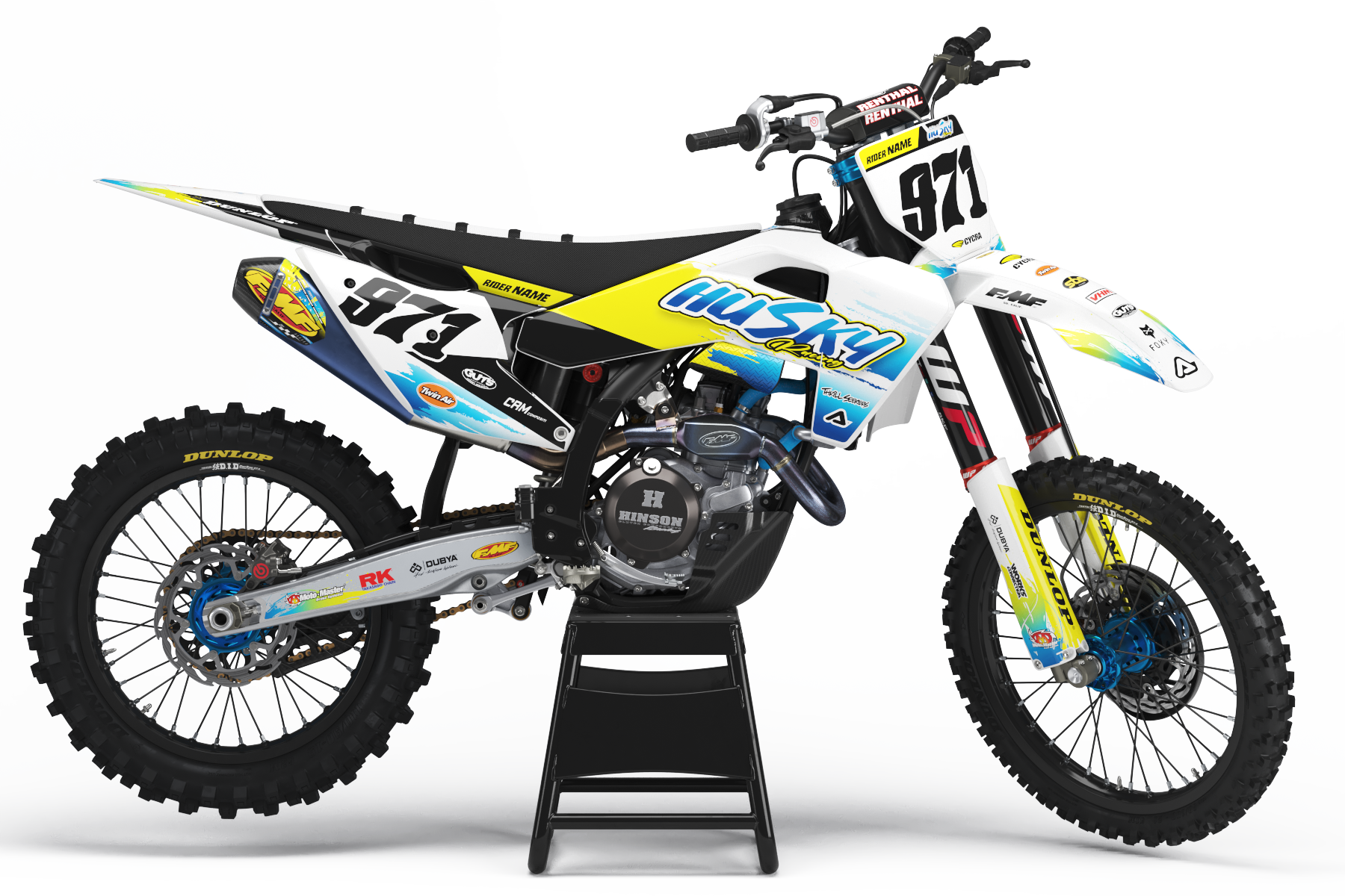 Husqvarna Jomsborg Graphics Kit - TC50 TC65 TC85 701 TC FC FS 125 ...