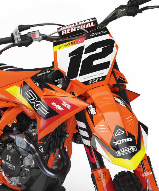 KTM Tirana Graphics Kit - SX50 SX65 SX85 SX SXF EXC XC EXCF Six Days 125+