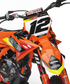 KTM Tirana Graphics Kit - SX50 SX65 SX85 SX SXF EXC XC EXCF Six Days 125+
