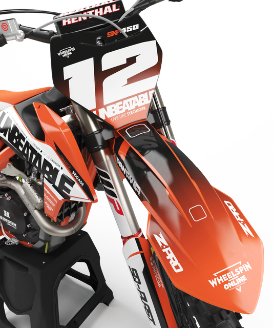 KTM Unbeatable Graphics Kit - SX50 SX65 SX85 SX SXF EXC XC EXCF Six Days 125+