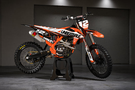 KTM Unbeatable Graphics Kit - SX50 SX65 SX85 SX SXF EXC XC EXCF Six Days 125+