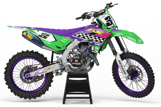 Kawasaki Anaheim Graphics Kit -  KX65 KX85 KLX110 KX125 KX250 KX250F KX450F