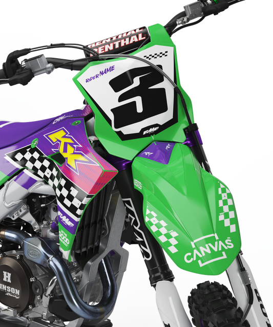Kawasaki Anaheim Graphics Kit -  KX65 KX85 KLX110 KX125 KX250 KX250F KX450F