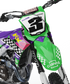 Kawasaki Anaheim Graphics Kit -  KX65 KX85 KLX110 KX125 KX250 KX250F KX450F