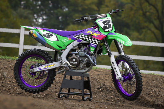 Kawasaki Anaheim Graphics Kit -  KX65 KX85 KLX110 KX125 KX250 KX250F KX450F