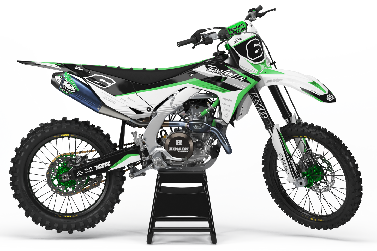 Kawasaki Anchorage Graphics Kit -  KX65 KX85 KLX110 KX125 KX250 KX250F KX450F