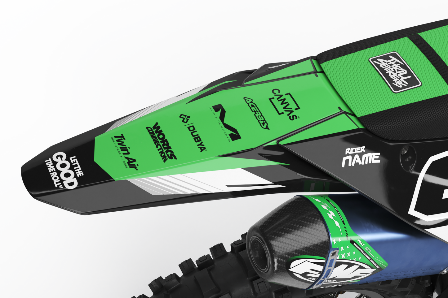 Kawasaki Anchorage Graphics Kit -  KX65 KX85 KLX110 KX125 KX250 KX250F KX450F
