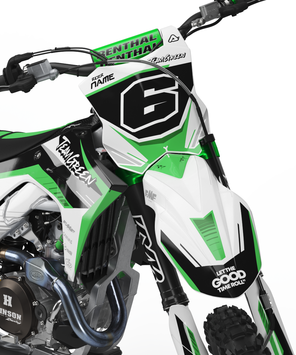 Kawasaki Anchorage Graphics Kit -  KX65 KX85 KLX110 KX125 KX250 KX250F KX450F