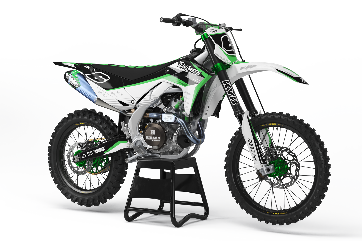 Kawasaki Anchorage Graphics Kit -  KX65 KX85 KLX110 KX125 KX250 KX250F KX450F