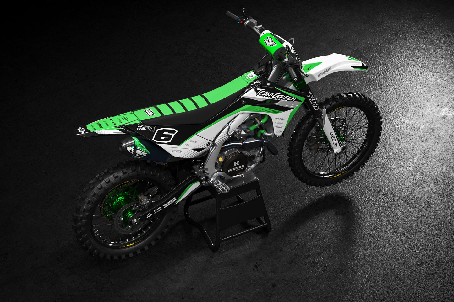 Kawasaki Anchorage Graphics Kit -  KX65 KX85 KLX110 KX125 KX250 KX250F KX450F
