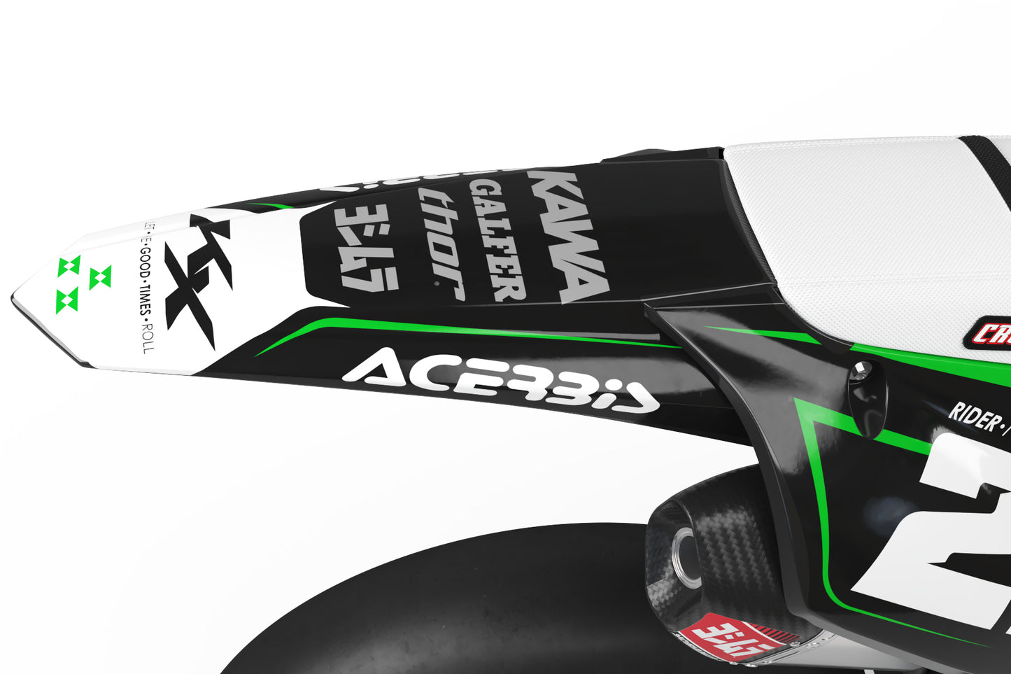 Kawasaki Flow Graphics Kit - KX65 KX85 KLX110 KX125 KX250 KX250F KX450F